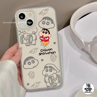 น่ารัก เด็กซน Pattern เคสโทรศัพท์ โปร่งแสง For iPhone 11 12 13 14 15 Pro XS Max X 7 8 Plus XR SE เคส ซิลิโคนนุ่ม Case