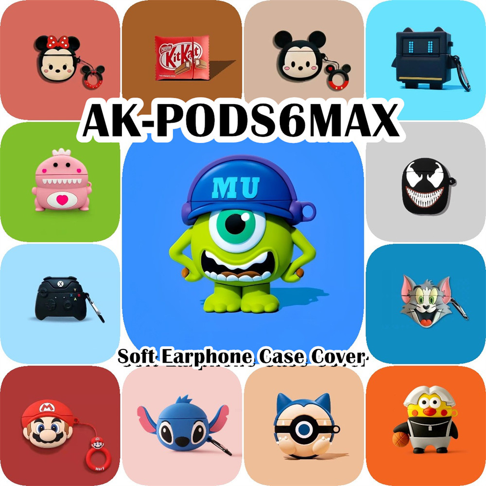 ส่วนลดสําหรับ Ak-pods6max Case Casing Soft Silicone Headphone Case Fashion Innovation Cartoon NO.1