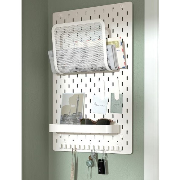 Ikea Peg Board Skadis Pegboard Storage & Oraganiser 36x56cm