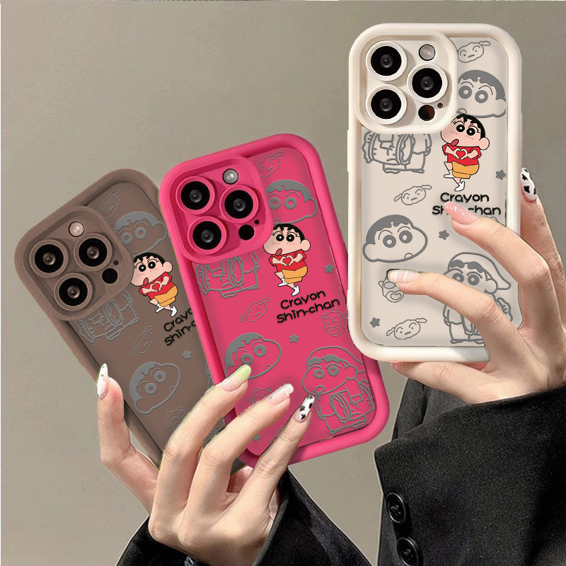 shinchan เคสการ์ตูน คดีโอปโป Oppo A11 A15 A16 A17 A5 A7 รูปที่ 3