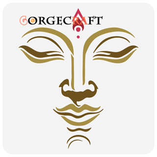 1 PC พระพุทธรูป Face Stencil 11.8x11.8 นิ้วพระพุทธรูป Face o…