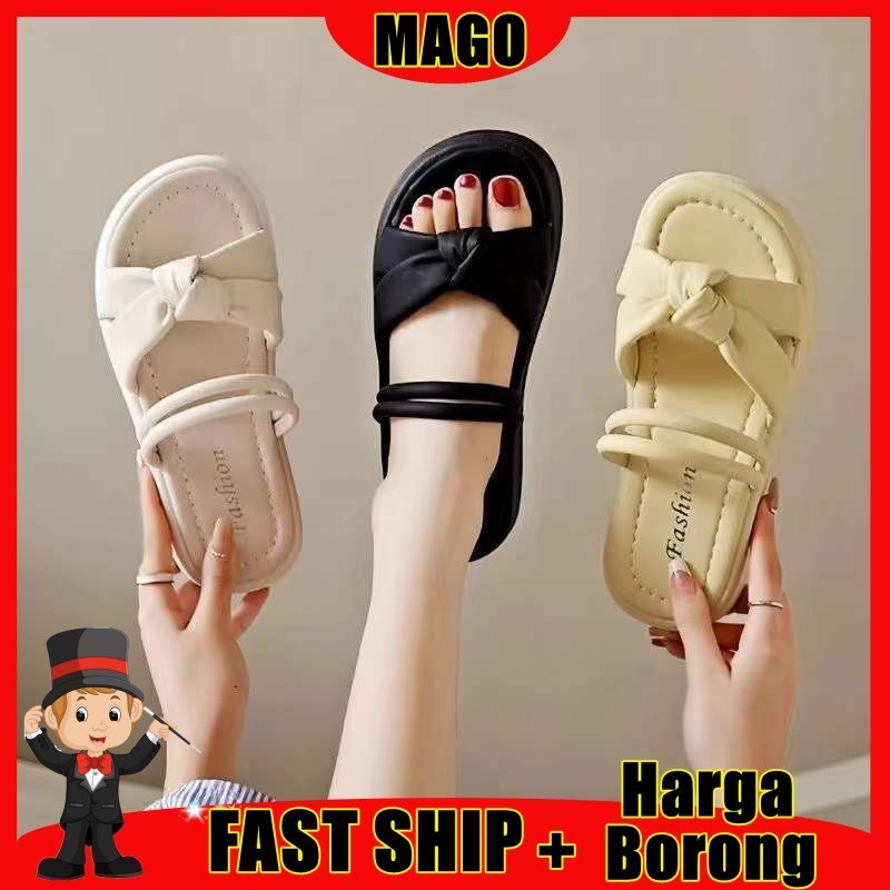 Mago ผู้หญิงรองเท้าแตะแฟชั่นสบายลื่นสุภาพสตรีรองเท้าแตะผู้หญิง Wedges 女凉鞋 (8819)