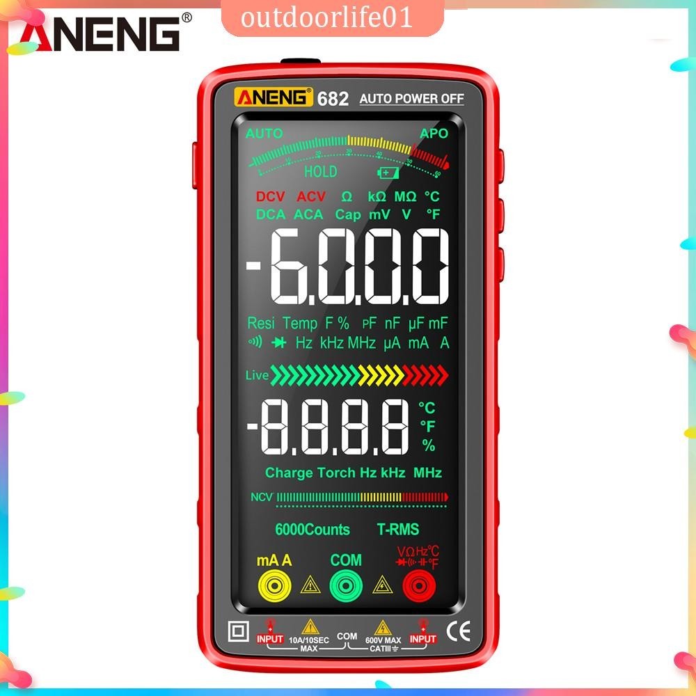 มัลติมิเตอร์ ✤ODL✤  ANENG 682/683 สมาร์ทมัลติมิเตอร์แบบดิจิตอล AC/DC Ammeter เครื่องทดสอบแรงดันไฟฟ้า