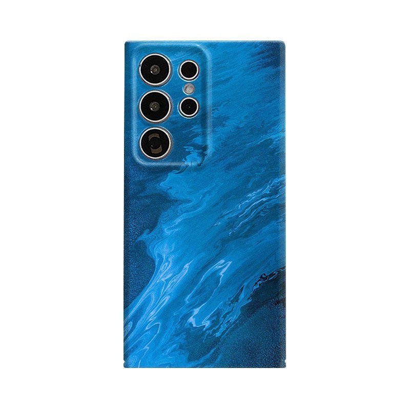 เคสโทรศัพท์มือถือหมึกสีฟ้าชายหาด Samsung เคสป้องกันเข้ากันได้กับ A12/M12 A55 S23 A11เคสป้องกันโทรศัพท์มือถือ A54 5G a534g/5G S23 PLUS เคสแข็งป้องกัน A11 A13 4G A04 S24 ultra กันเหงื่อ - รูปที่ 5