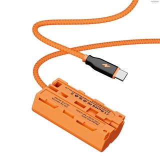 Zcgine DT-NPF D-Tap to NPF Dummy แบตเตอรี่สายถัก DC Coupler อุปกรณ์เสริมสําหรับจอภาพ/ไฟ LED วิดีโอ/ไมโครโฟน/เครื่องส่งสัญญาณไร้สาย