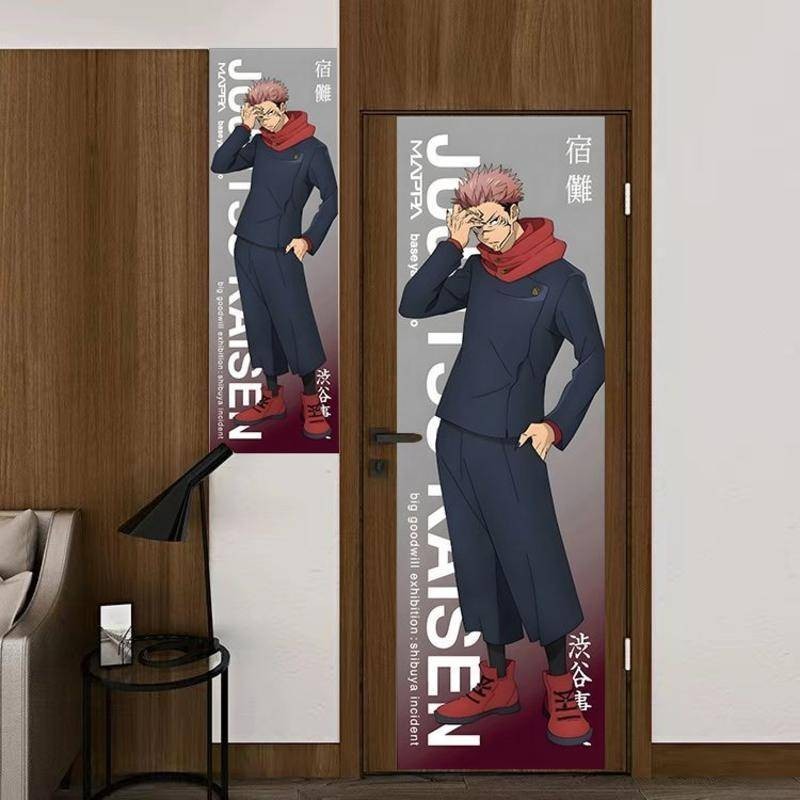 อะนิเมะตกแต่งผนัง Jujutsu Kaisen โปสเตอร์แนวตั้ง Tapestry Gojo Satoru & Kento Nanami Wall Decor ราคา ถูกที่สุด ดีลบีเคเค แกลเลอรีภาพที่ 9