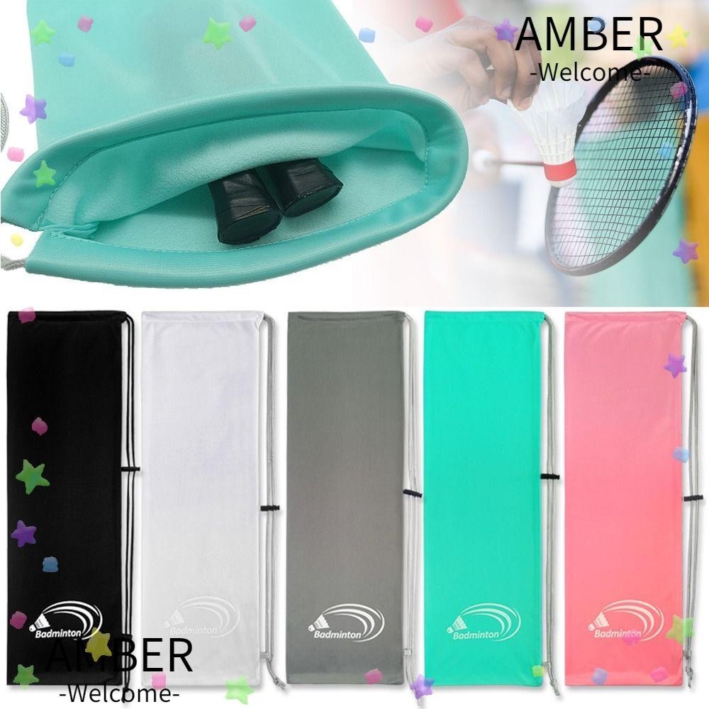 Amber ไม้แบดมินตันกระเป๋า,สีดําความจุขนาดใหญ่กระเป๋า Racquet,อุปกรณ์กีฬาที่ทนทานแบบพกพาสวมใส่แขนป้องกัน