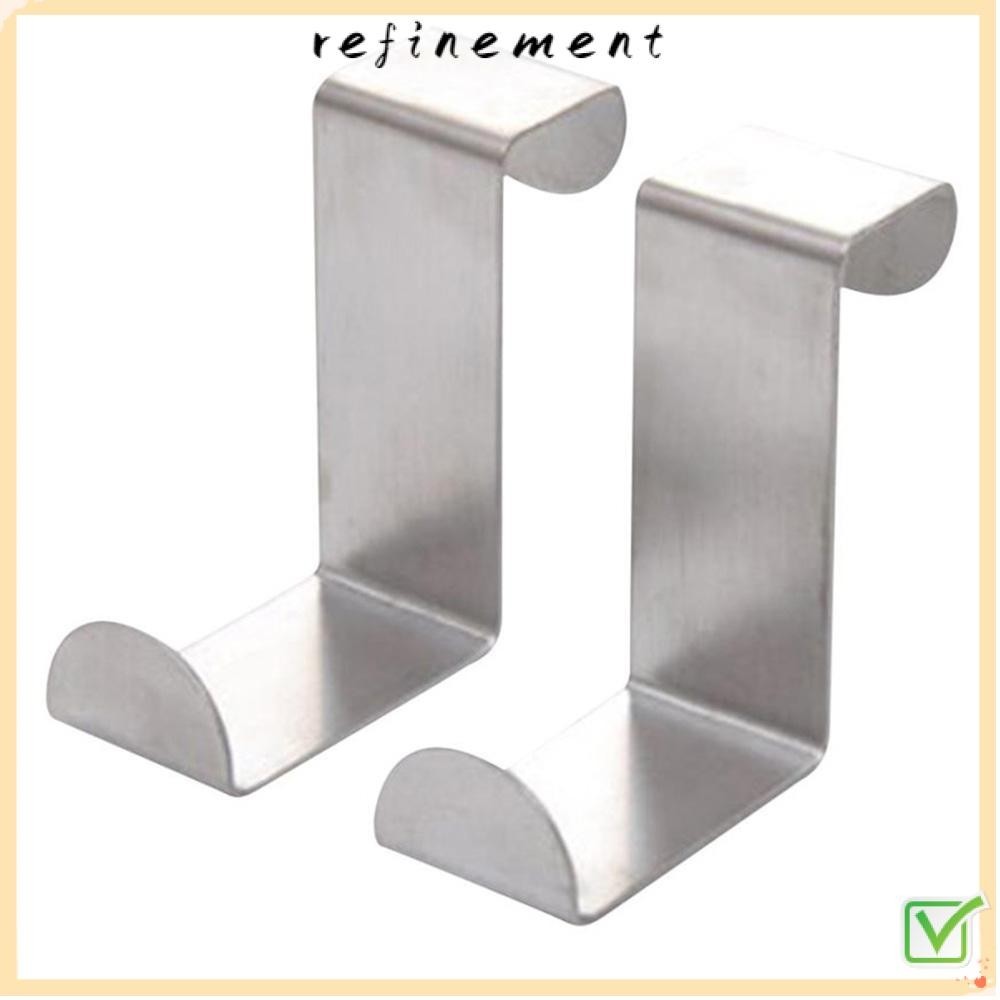 Refinement ตะขอสเตนเลส สําหรับแขวนประตู ตู้ ลิ้นชัก 2 ชิ้น