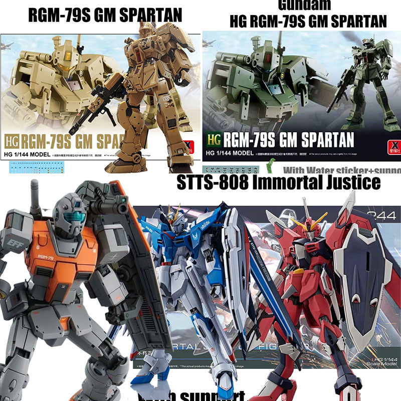 Rgm-79s GM SPARTAN Immortal Justice Gundam Hg Beargguy III JMS Zeta 3 MS-06R Zaku 1/144 Impulse RGM 79 GM โมร็อกโก Hg Rising Freedom Fighter Kampferis ประกอบ Michael