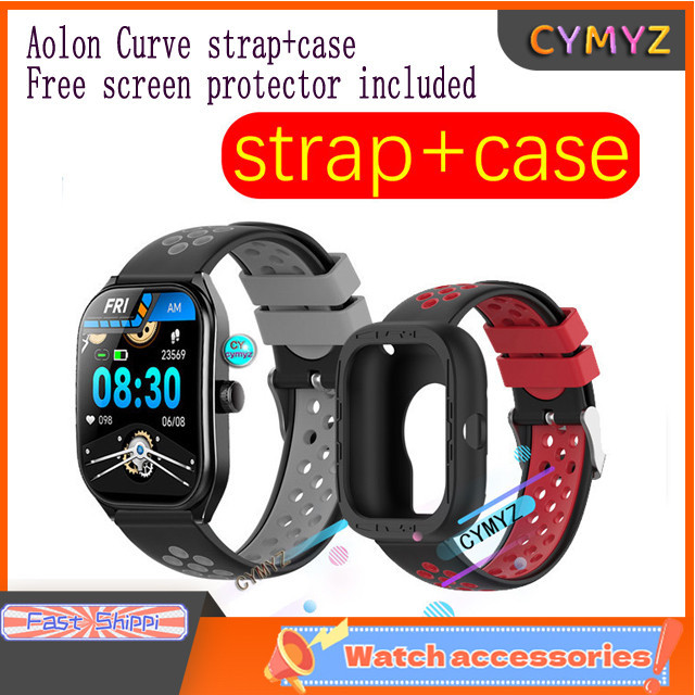 สําหรับสาย Aolon Curve สายซิลิโคนสําหรับ Aolon Curve สายนาฬิกาอัจฉริยะ สายรัดข้อมือกีฬา Aolon Curve 