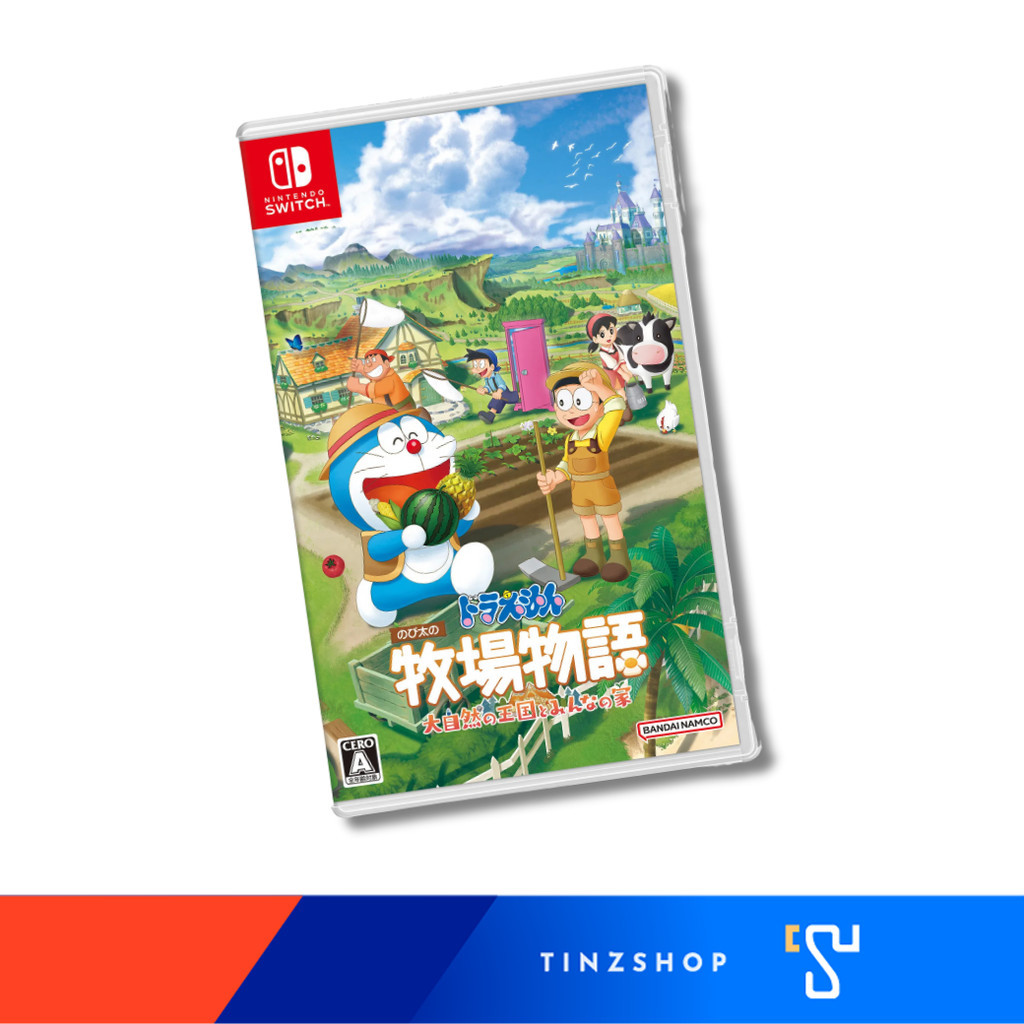 Tinzshop Nintendo Switch Game Doraemon Story Of Seasons Friends of the Great Kingdom ( ปกญี่ปุ่น / ซ