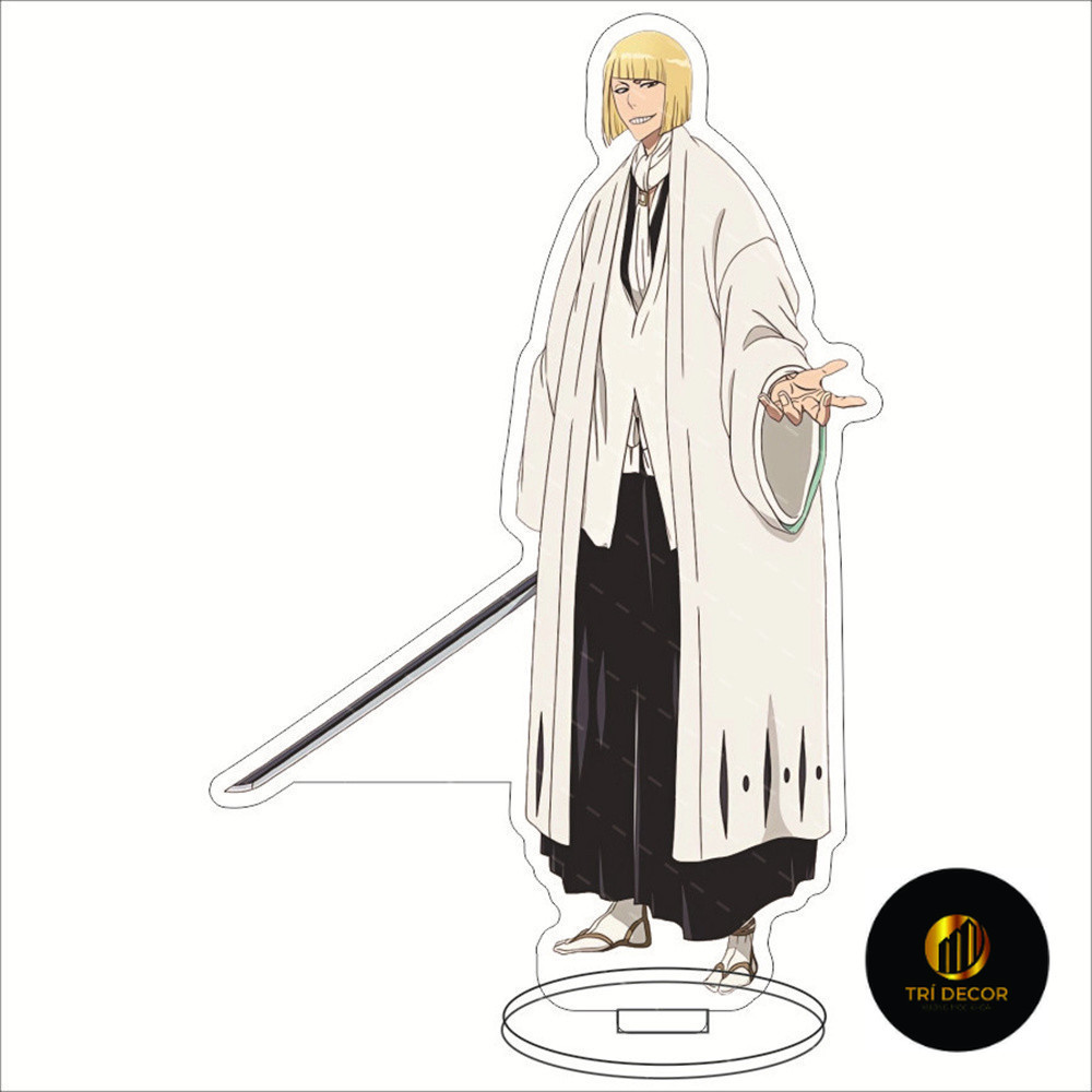 พวงกุญแจ, สแตนดี้, BLEACH Kurosaki Ichigo Hirako Shinji Zaraki Kenpachi กระดาษทิชชูภาพวาดแก้วสําหรับศึกษาและโต๊ะทํางานตกแต่ง