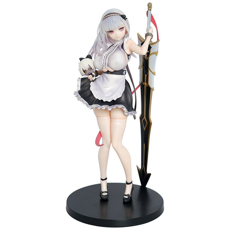 23 ซม.Azur Lane Hms Dido Housemaid ชุดแม่บ้านอะนิเมะตัวเลขเกมรูปปั้นการ์ตูนสาวรุ่นสะสมของเล่นเครื่องประดับตุ๊กตาของขวัญ