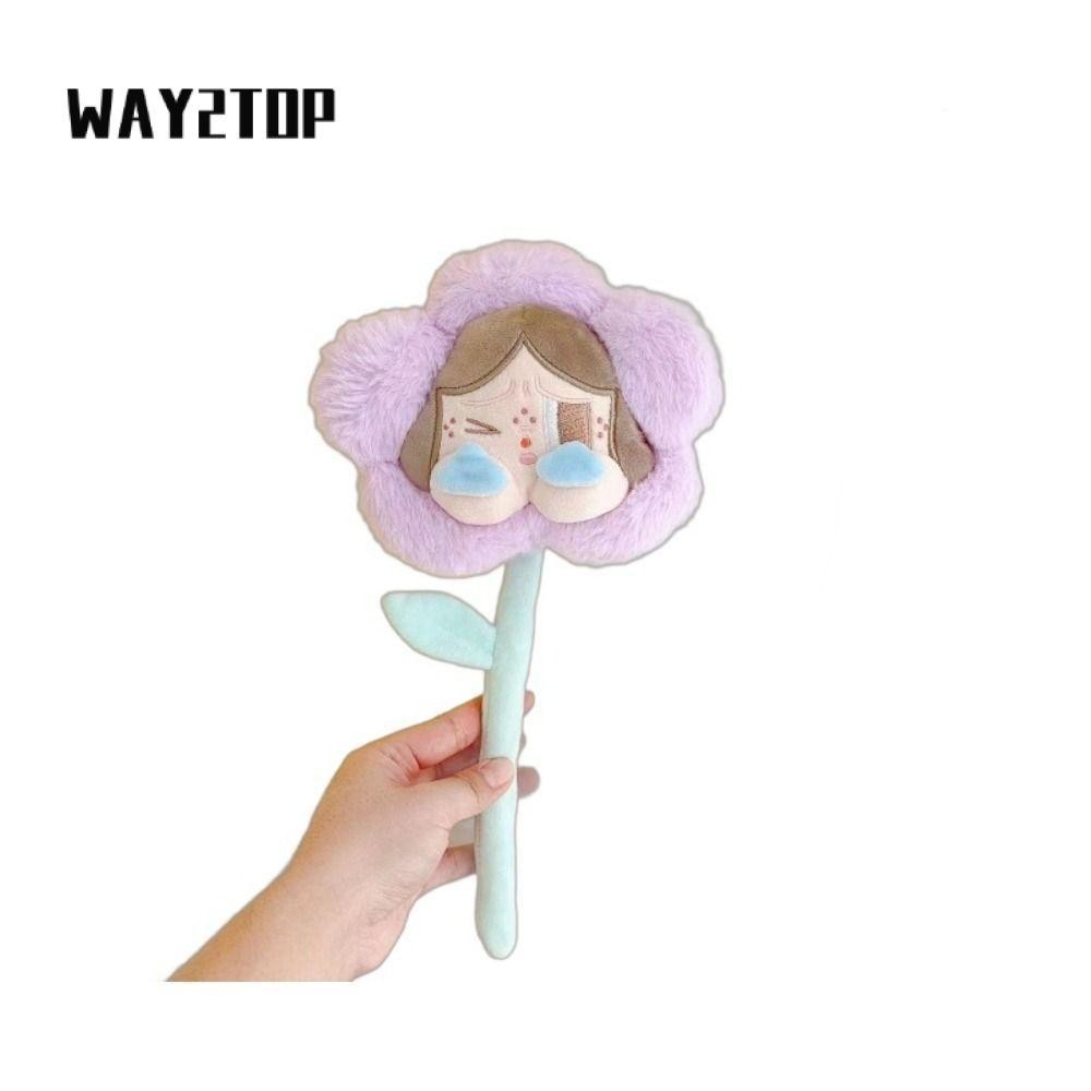 WAY2TOP ของเล่นตุ๊กตา, ดอกไม้ Crybaby Popmart Crybaby ดอกไม้, ของเล่นตุ๊กตาพกพาการ์ตูนนุ่มน่ารัก