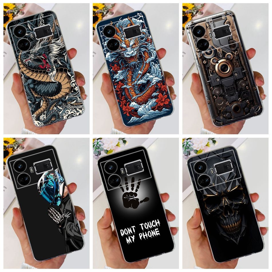 สําหรับrealme GT5 ปลอกRealme GT 5 5Gรูปแบบแฟชั่นซิลิโคนอ่อนนุ่มTPUเคสโทรศัพท์
