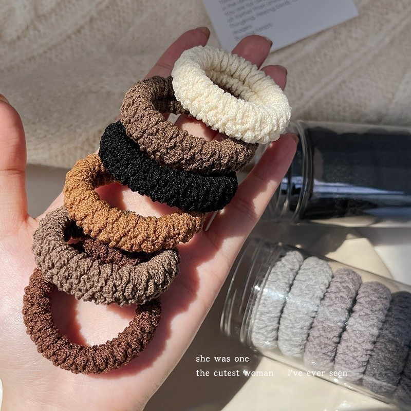 เชือกผูกผมหางม้าสูงสไตล์เกาหลีฤดูใบไม้ร่วงและฤดูหนาวใหม่ยางรัดยืดหยุ่นสูงของผู้หญิงเครื่องประดับผมแฟชั่น - รูปที่ 4