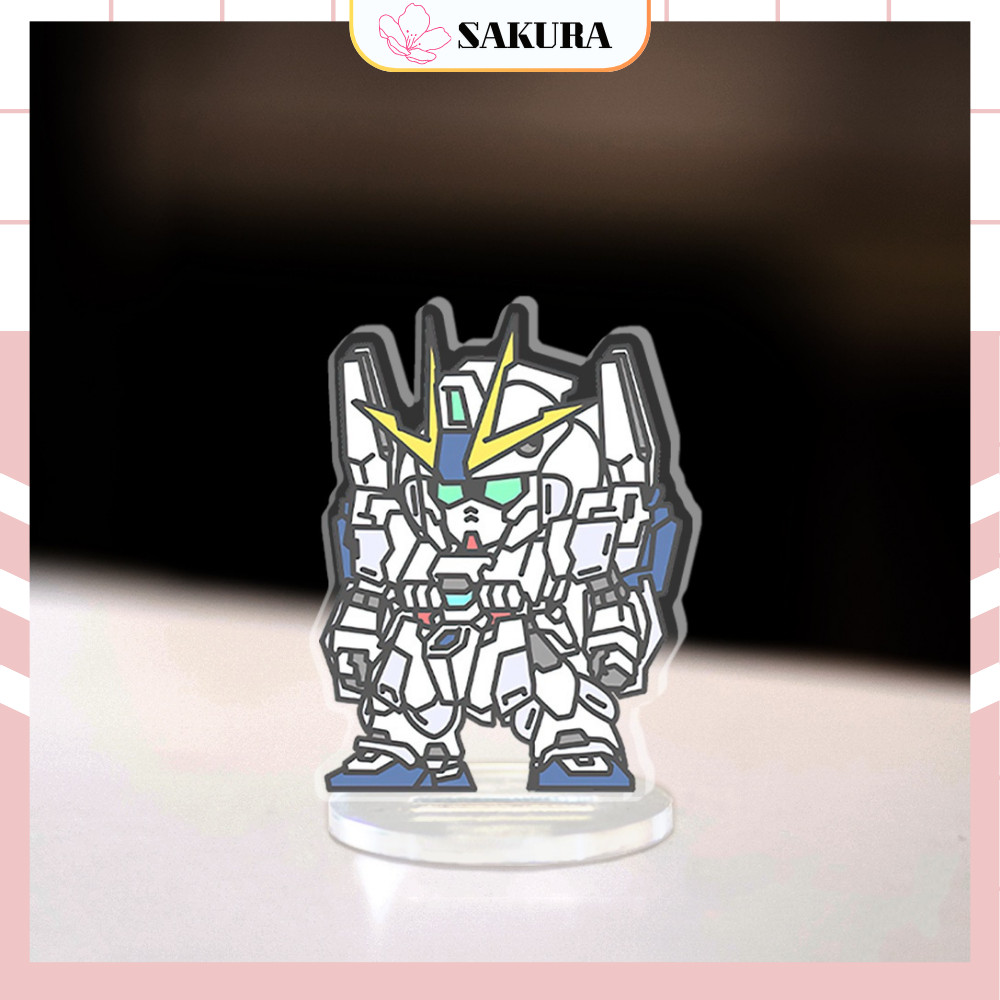 มินิกันดั้มหุ่นยนต์กันดั้ม Mk - II รุ่น God Gundam Z Gundam Standee Chibi อะนิเมะ ตกแต่งมุมศึกษาสูง 