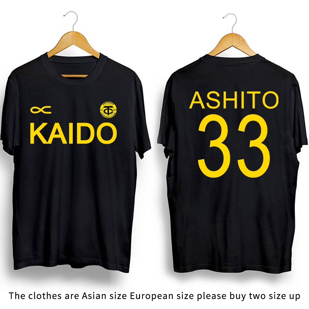 【2024 New】เสื้อยืดคอกลม พิมพ์ลาย Ao Ashi Aoashi 33 สีดํา สีขาว สําหรับผู้ชาย และผู้หญิงS-5XL