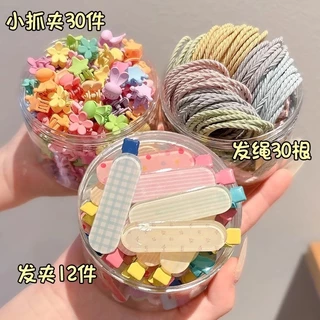 10ชิ้นแฟชั่นเกาหลีรวมกันรุ่นกิ๊บสําหรับเด็กที่มีสีสันกิ๊บเด็กสาวคลิปอุปกรณ์ผมชุด