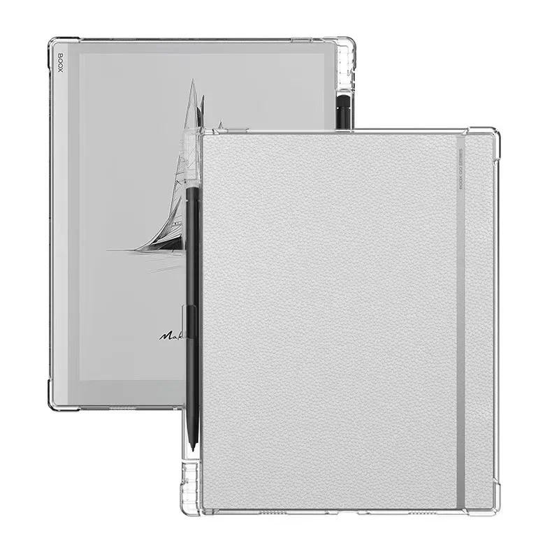 Clear TPU ปกหลังสําหรับ Onyx Boox Go 10.3 "(2024) e-Book พร้อมที่ใส่ดินสอ Boox หมายเหตุ X3 Pro X3Pro