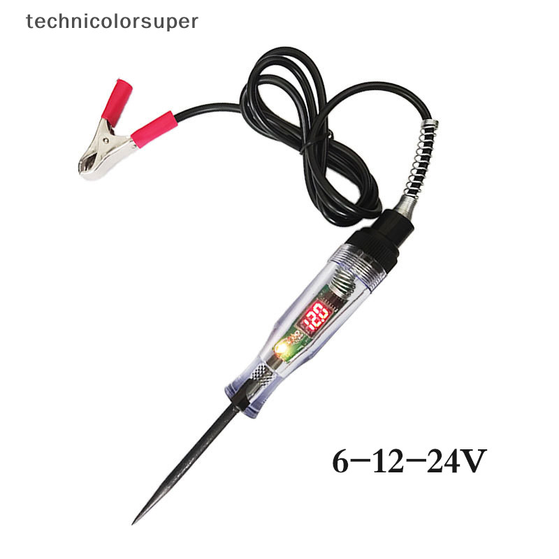 Technicolorsuper เครื่องทดสอบวงจรไฟฟ้ายานยนต์ที่ทนทานปากกาทดสอบโพรบแสงดิจิตอล TSR