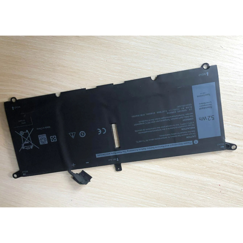DXGH8 แบตเตอรี่แล็ปท็อป For Dell XPS 13 9380 9370 7390 for Dell Inspiron 7390 2-in-1 7490 G8VCF 0H75