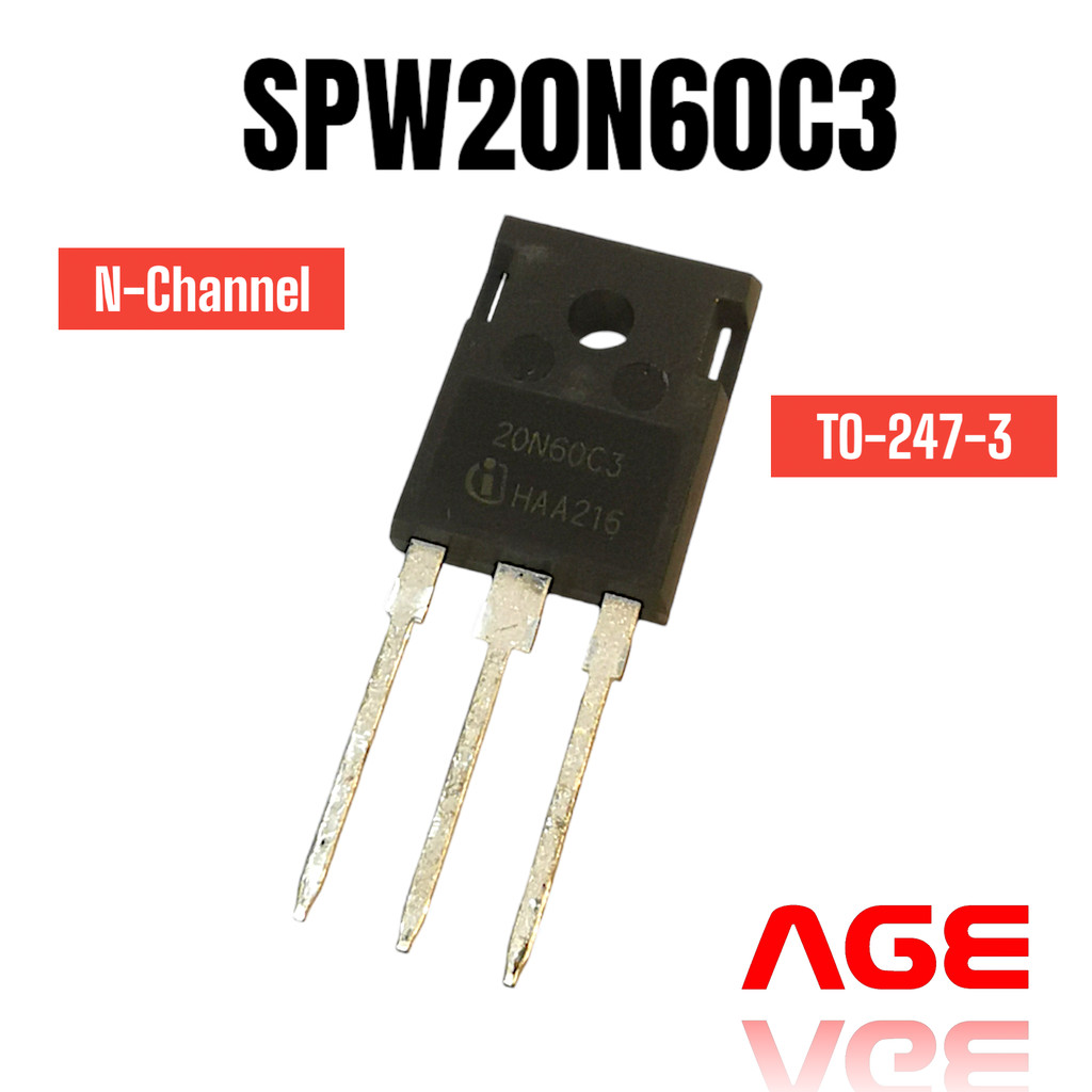 SPW20N60C3,20N60C3 MOSFET N-Channel, 20.7A, 650V ,TO-247-3 ,Infineon