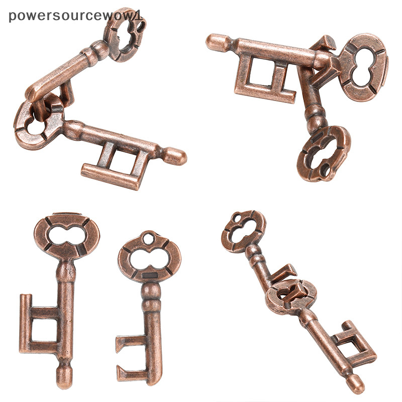 Wow 1 ชิ้นโลหะผสมแหวนกุญแจปริศนาเครื่องทดสอบสมอง IQ Test เด็กผู้ใหญ่ของเล่นอัจฉริยะ TH