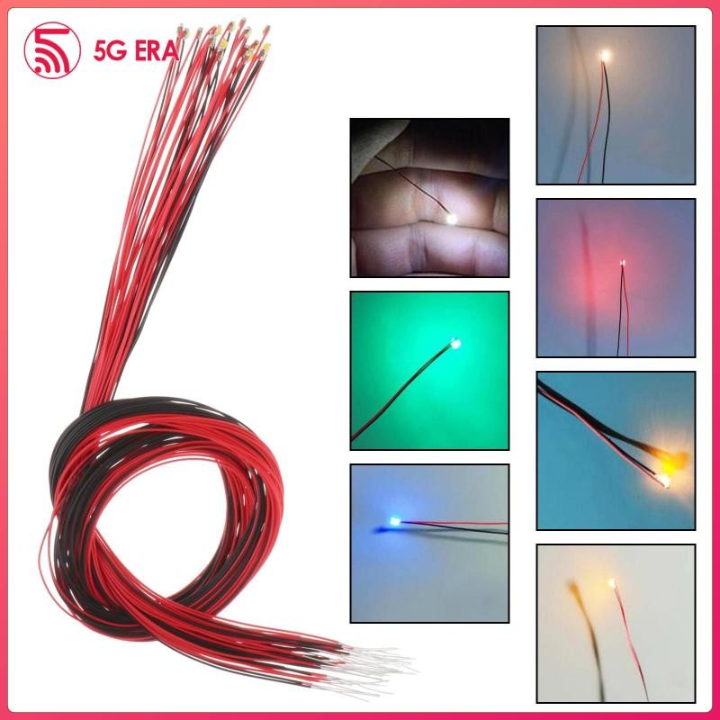 0805 SMD ไฟ LED เปล่งแสง - DC 3V ไฟไมโครบัดกรี ไฟ LED ขนาดเล็ก 20 ชิ้น