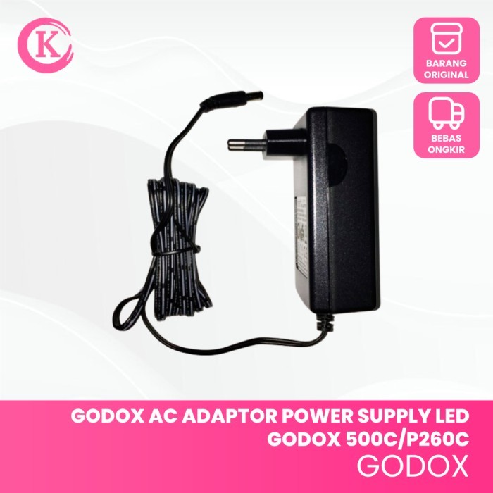 GODOX AC ADAPTER พาวเวอร์ซัพพลาย LED GODOX 500c / P260c