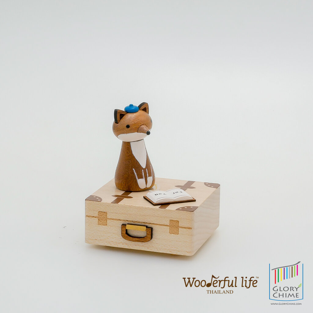 Wooderful Life กล่องดนตรี มินิ สุนัขจิ้งจอก เพลง Papagheno and Papaghena