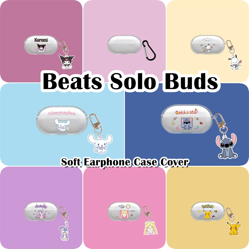 imamuraFor Beats Solo Buds Case เคสหูฟัง เคสซิลิโคนอ่อนนุ่มการ์ตูนใส
