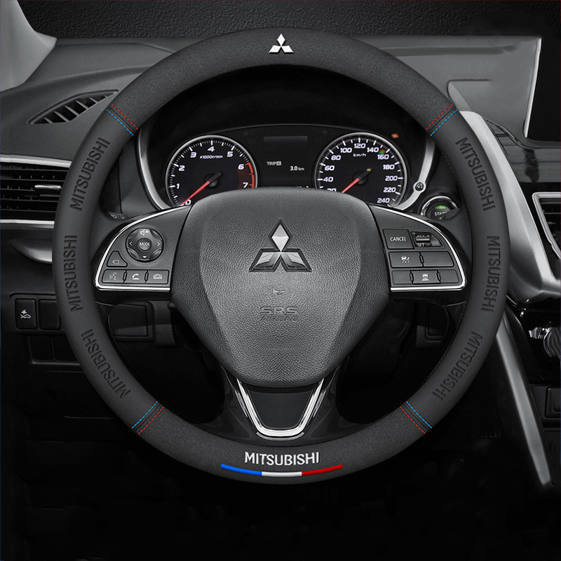 รถพวงมาลัยหนังนิ่มเหมาะสําหรับ Mitsubishi Pajero Triton Xpander Lancer ASX Mirage L200 Lancer EX Out