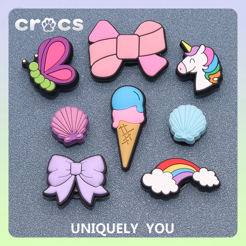 jibbitz crocs rainbow unicorn crocs jibbitz jibbitz crocs เกาหลี jibbitz crocs ของแทั