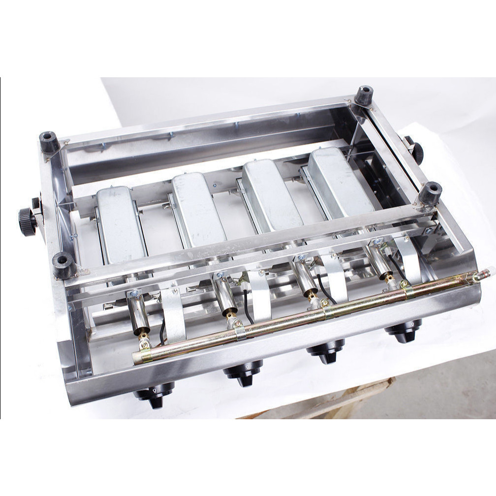 LPG 4 Burners Barbecue Grill Indoor Outdoor LPG BBQ Grill Roaster a