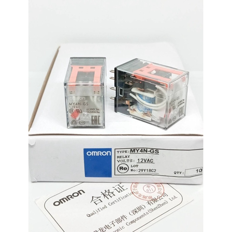 ราคาถูก! รีเลย์ ของแท้ใหม่  MY4N-GS 12VDC 24VDC  220vac MY4GS  12VAc 24vac ราคา ถูกที่สุด ดีลบีเคเค แกลเลอรีภาพที่ 2