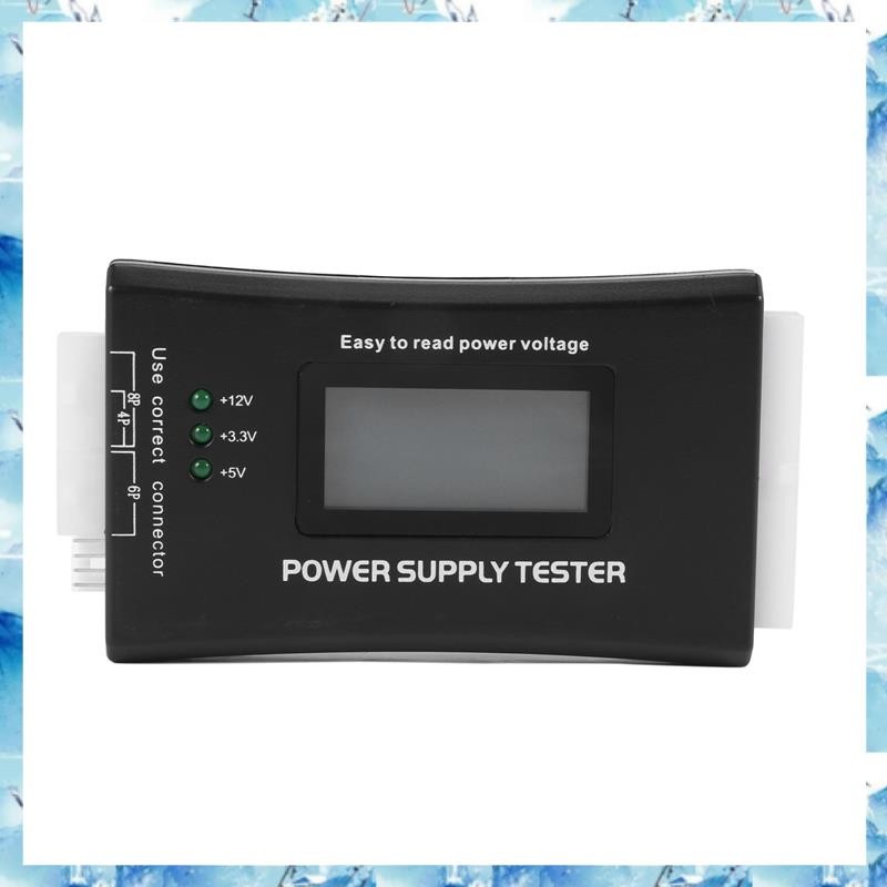 Chasoedivine.th # 20+4 พิน LCD Power Supply Tester สําหรับ ATX, ITX, BTX, PCI-E, SATA, HDD