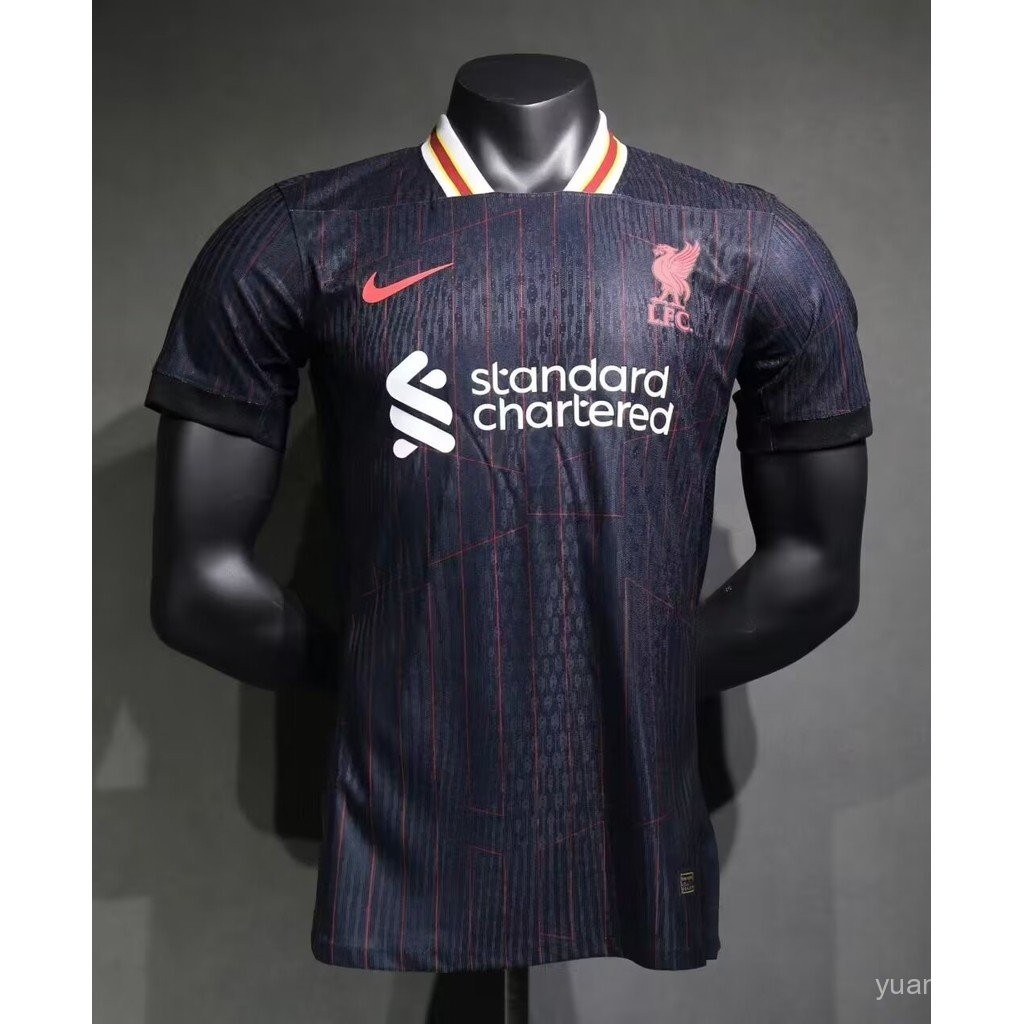 Player Version 24/25 Liverpool Black Football Shirt เสื้อยืด