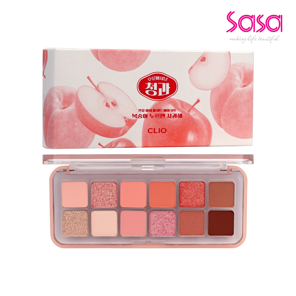 Clio Pro Eye Palette Air (#09 Peach Mate Apple) (1pc)