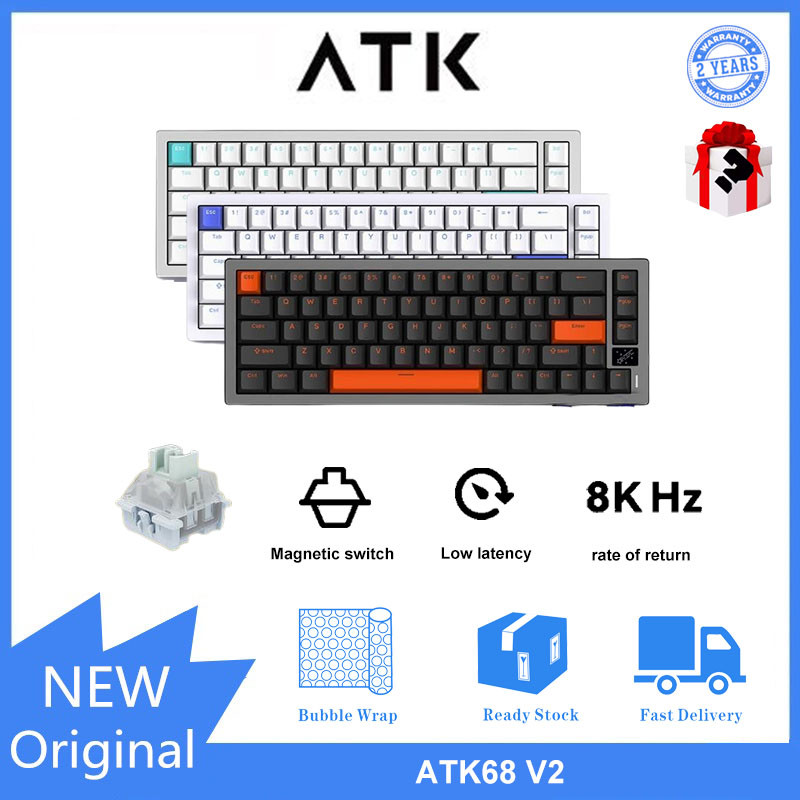 ATK GEAR ATK68 V2 Aluminum lump low latency customized magnetic switch mechanical keyboard