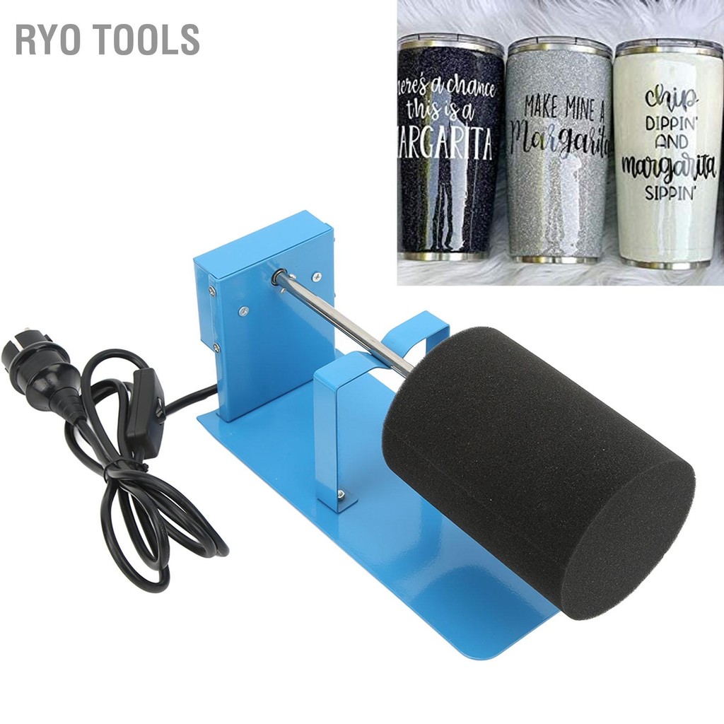 Ryo Tools Double Way Cup Turner เครื่องปั่นด้ายไฟฟ้า ชุด ​​DIY เครื่องปั่นถ้วยเรซินอีพ็อกซี่ 220-240V