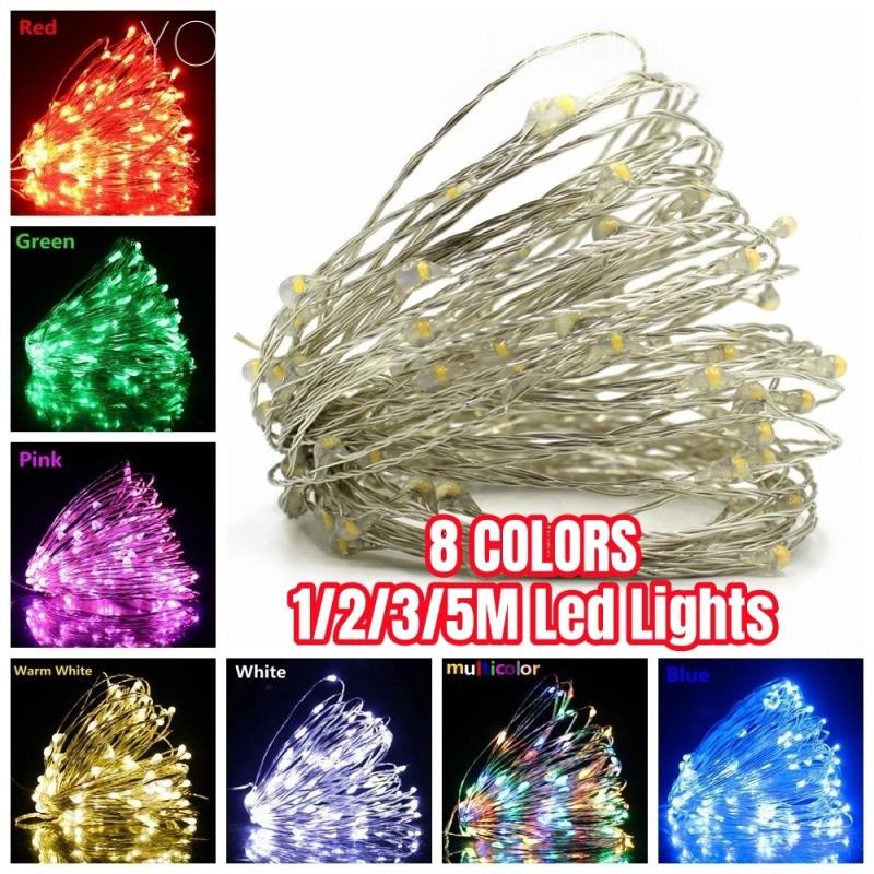 Usb ไฟ LED String Garland 5M กันน้ํา Fairy Light คริสต์มาสงานแต่งงานวันหยุดตกแต่งสวน