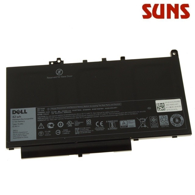 ✿7cjrc Dell แบตเตอรี่แล็ปท็อปสำหรับ Latitude E7270 E7470 E7270 p61g f1ktm pdnm2 21x15 p26s v6vmn