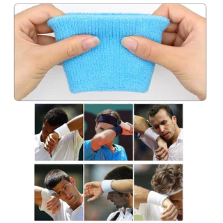 AOLIKES รุ่น 101 Sweatband ปลอกข้อมือผ้าฝ้าย ซับเหงื่อ
