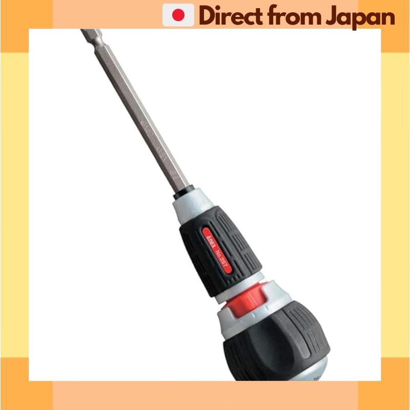 ANEX Ratchet Driver Interchangeable Quick Ball 72 No. 397-D [Easy One-Finger Operation for Left, Rig
