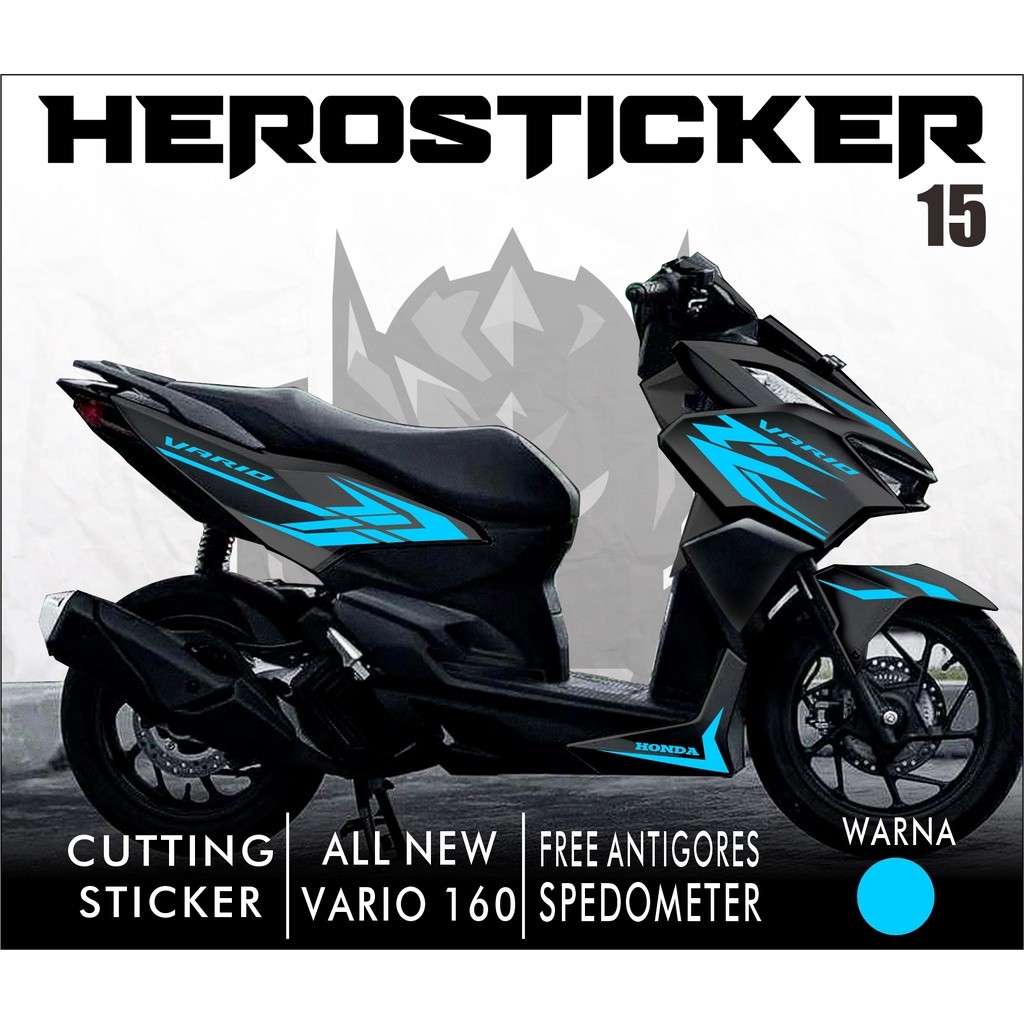 Striping Cutting Sticker Honda Vario 160 - Vario 160 สติ๊กเกอร์ Variations Cutting Simple Motives