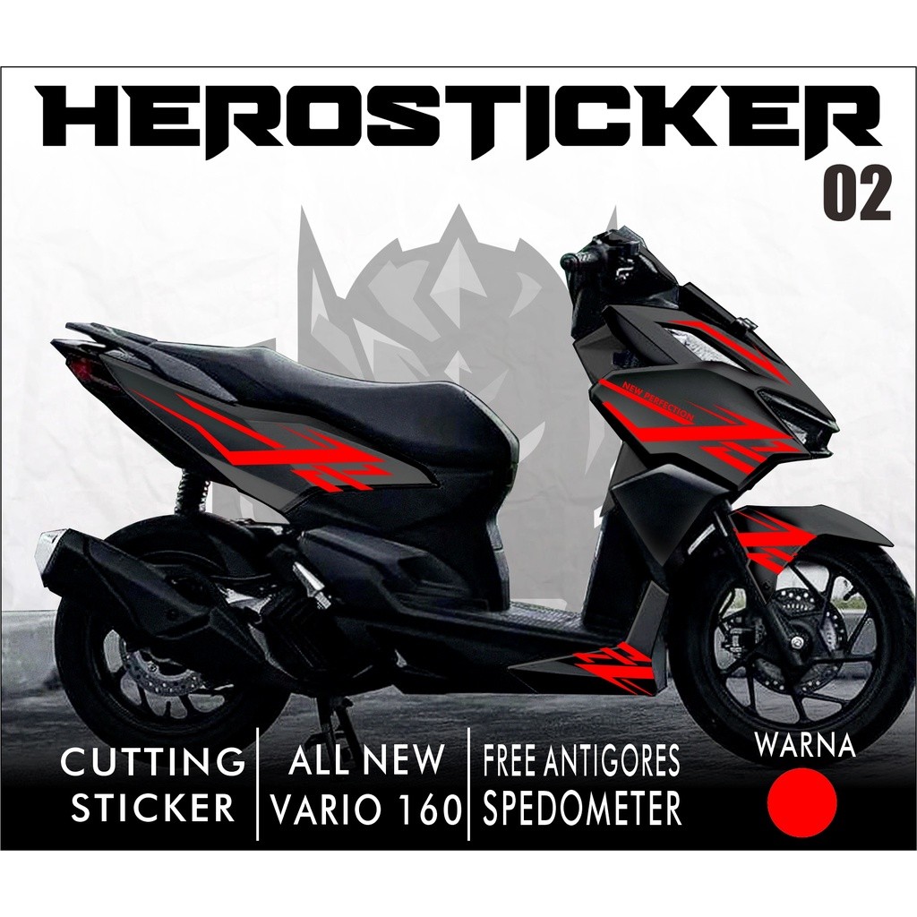Striping Cutting Sticker Honda VARIO 160 - VARIO 160 Sticker Simple List Motif Cutting Variations
