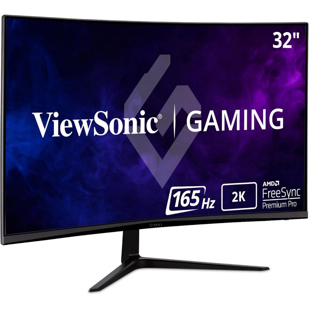 ViewSonic Omni VX3218C-2K 31.5" VA Curved 1ms 1440p 180hz Gaming Monitor w/ FreeSync Premium HDR10 ส