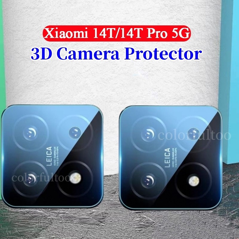 Xiaomi14t 5G 3Dโค้งHDกล้องเลนส์ป้องกันหน้าจอสําหรับIaomi 14T Pro 14 T 14TPro 5G 2024 กระจกนิรภัยใสเลนส์ฟิล์มคลุมทั้งหมดกลับฟิล์มกล้อง