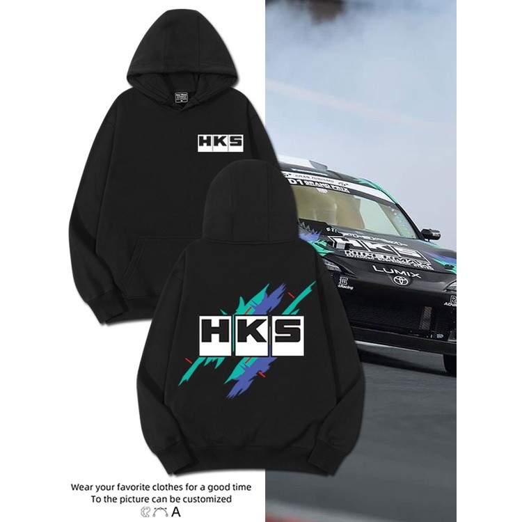 ผ้าฝ้าย Hoodie 💖 เสื้อกันหนาวลําลอง JDM มีฮู้ด ทรงหลวม ดัดแปลง สไตล์ญี่ปุ่น สําหรับรถยนต์ M-3XL